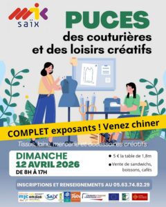 Puces de couturières et des loisirs créatifs