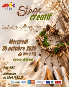 Stage atelier créatif